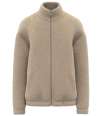 SP404 Spasso Unisex Sherpa Drop Shoulder Full Zip Sweat Jacket Wet Sand colour image